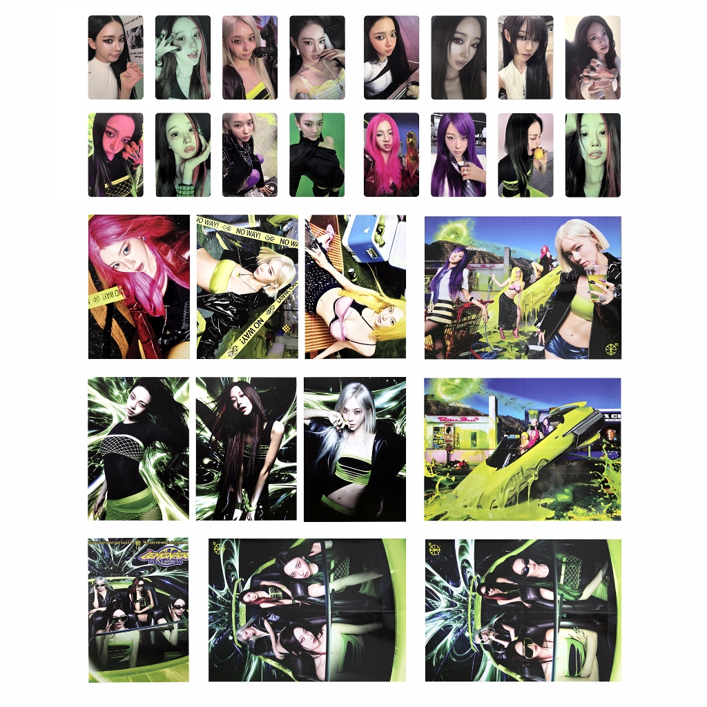Aespa 2nd Album Lemonade CAN MUTANT ACID POS LEMONADE Ver. การ์ดรูปถ่ายอย่างเป็นทางการ