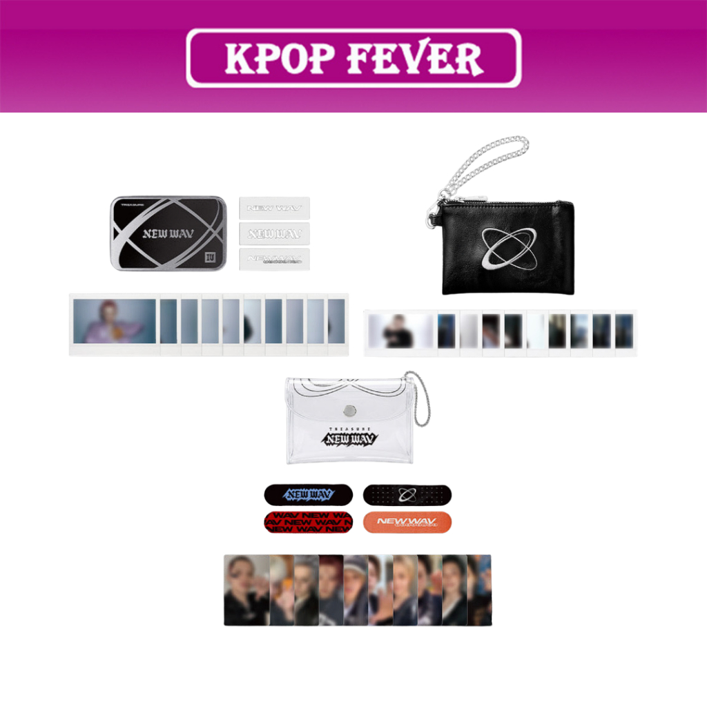 TREASURE [NEW WAV] MD / PVC Photocard Pouch, Tin Case, PU Leather Pouch + Instant Photo
