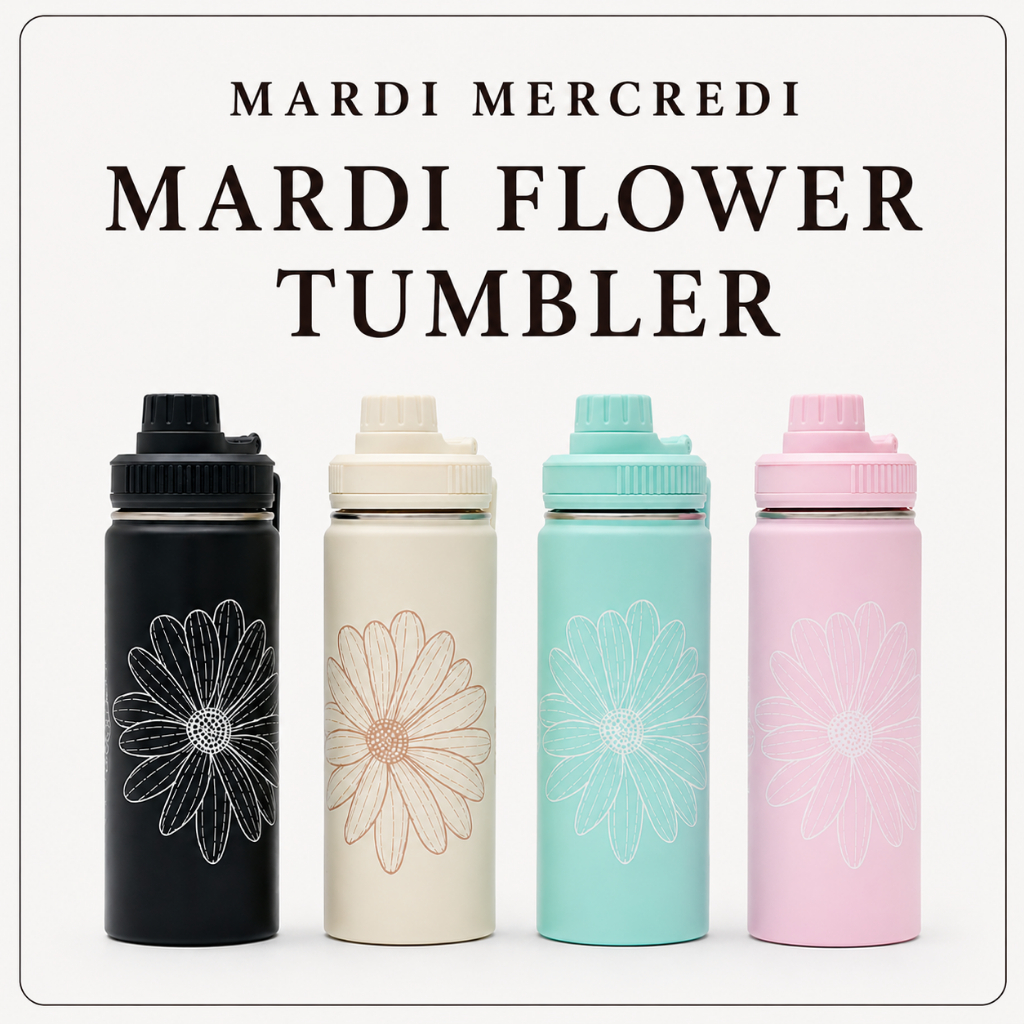 [Mardi Mercredi] MARDI FLOWER Tumbler 520ml