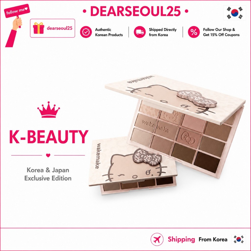 WAKEMAKE Soft Blurring Eye Palette Gyaru Kitty Edition