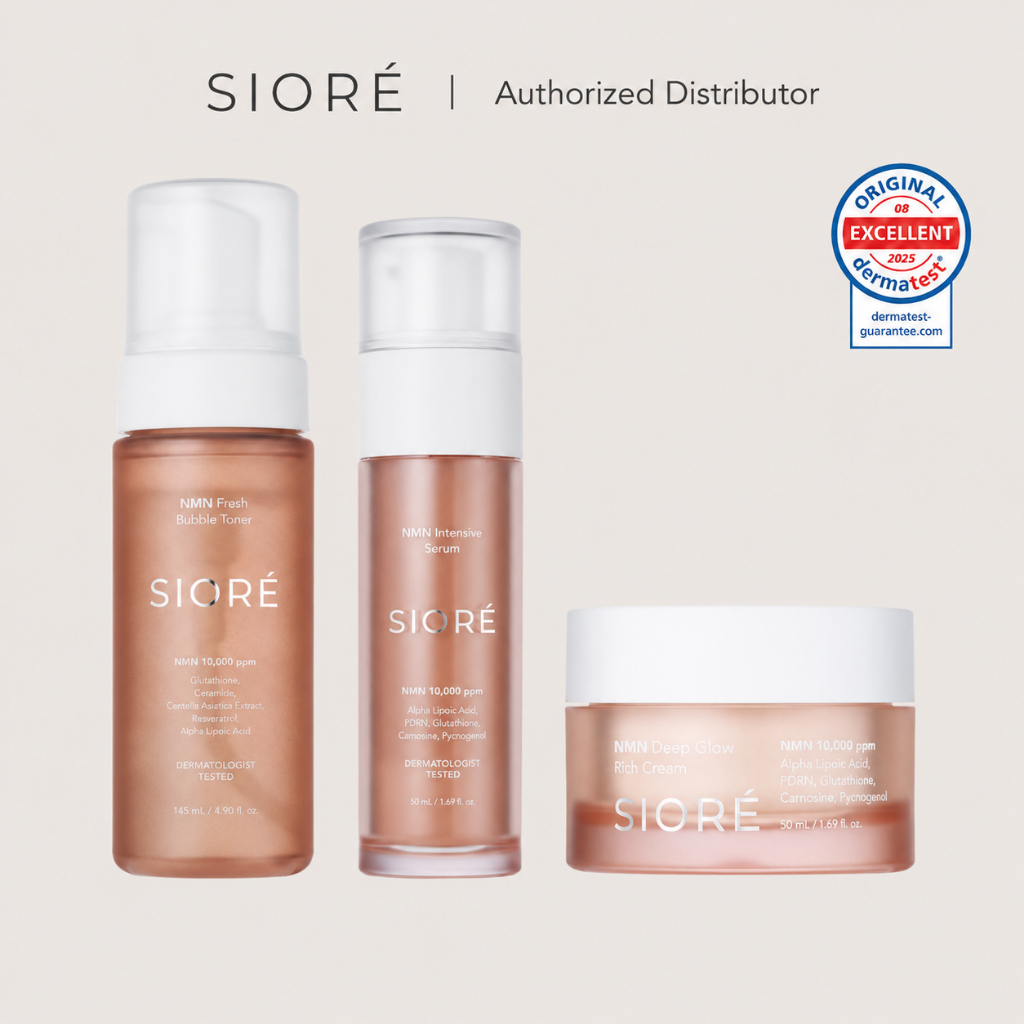SIORE NMN Bubble Toner Serum Rich Cream (Anti-Aging Line) Glass Skin Glow | เค- เภสัช ผลิตภัณฑ์ดูแลผิว