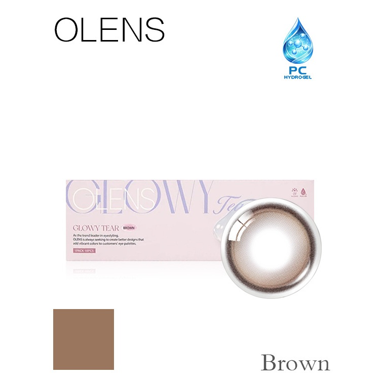 OLENS GLOWY TEAR BROWN 1Day 20P คอนแทคเลนส์