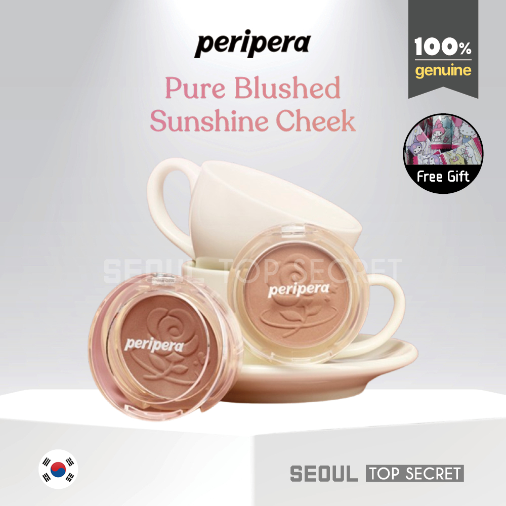 [peripera] Pure Blushed Sunshine Cheek 4.2g #35 มิลค์กี้เบจ #07 มิลค์กี้ พีช