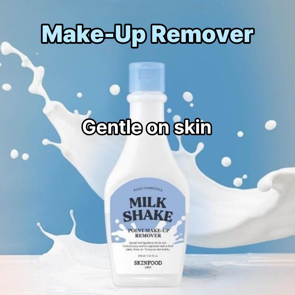 [skinfood] Milk Shake Point Make-Up Remover, 160ml, 1 ชิ้น / เกาหลี Make-Up Remover / สูตรอ่อนโยน