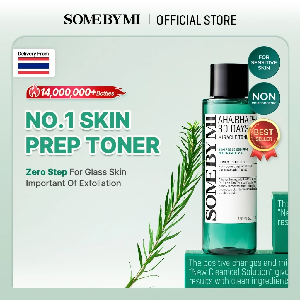SOME BY MI AHA.BHA.PHA 30 Days Miracle Toner [30ml/150ml], โทนเนอร์ปรับสภาพผิว, การดูแลปัญหาสิว
