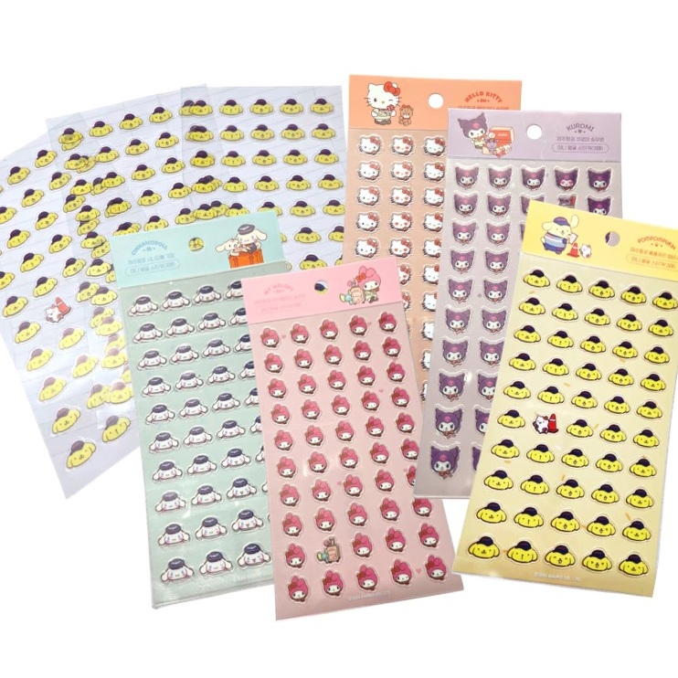 [SANRIO] Sanrio Jeju Air Crew sanrio Face Sticker 3p Set