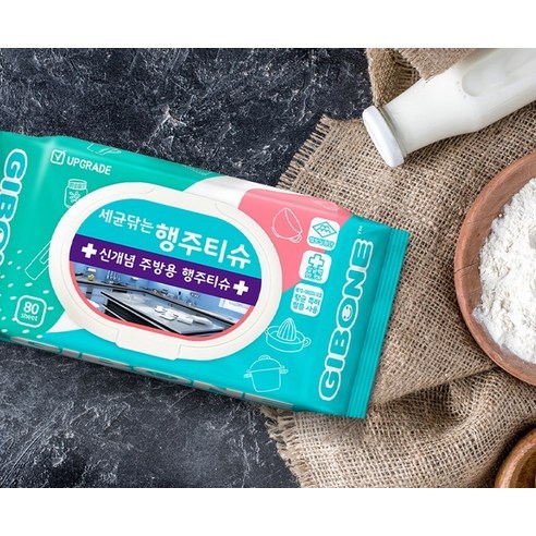 【Gibone】 KOREAN ANTIBACTERIAL CLEANING TISSUE WIPES พร้อมหมวก | เอกสารต่างๆ ในเอกสาร | กิโบเน่
