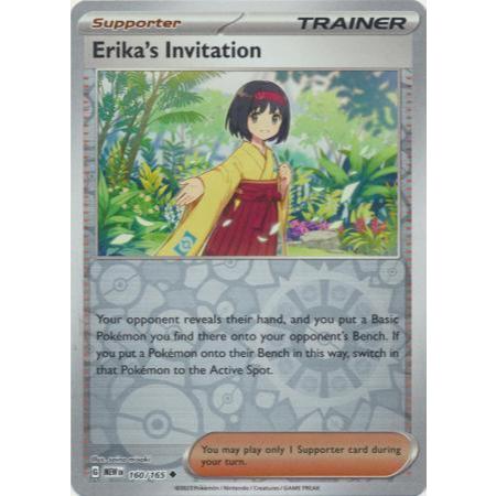 Pokemon Scarlet & Violet 151 เอริกา [Reverse Holo] 160 Pokemon Scarlet & Violet 151
