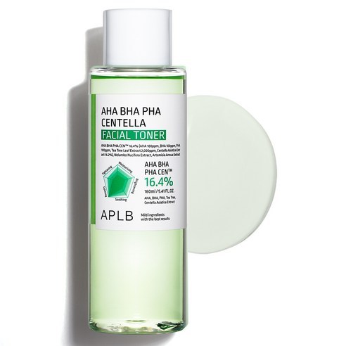 [APLB] AHA BHA PHA Centella Facial Toner 160ml (1 ชิ้น)
