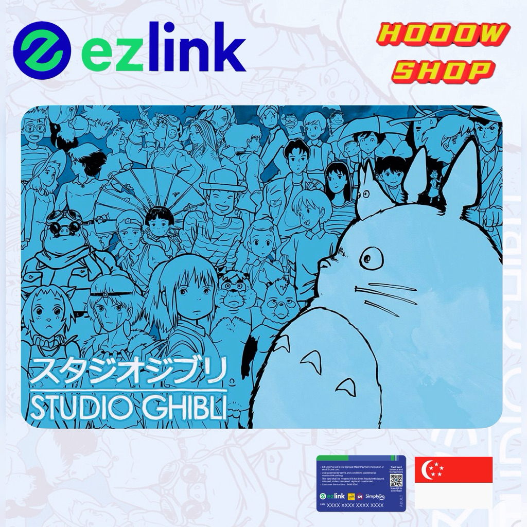 STUDIO GHIBLI EZ-LINK CARD STICKER / TOTORO / ANIME STUDIO GHIBLI / SPIRIT AWAY KEYCHAIN / CUSTOMISE
