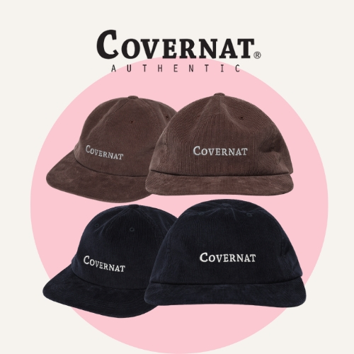 [COVERNAT] หมวกCORDUROY 5 PANEL มีโลโก้แท้ สินค้าKRแท้