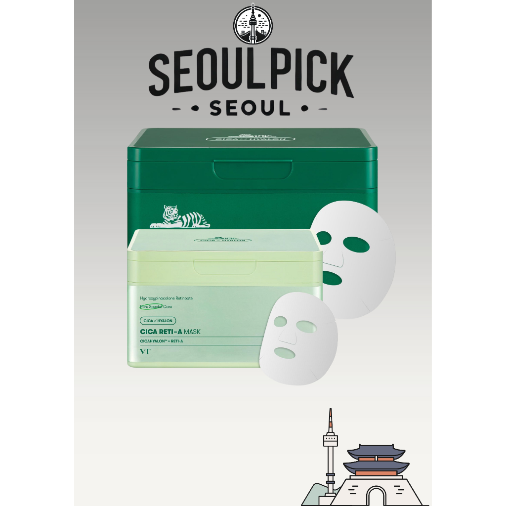 [VT] CICA Daily Soothing Mask 30ea, Sheet mask, Acne care (Cica / Reti-A)