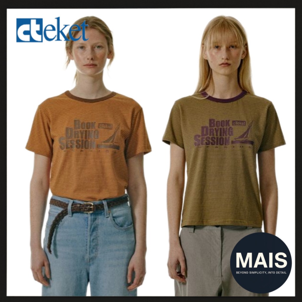 [TEKET] เสื้อยืดลายทางอบแห้ง / 2 สี