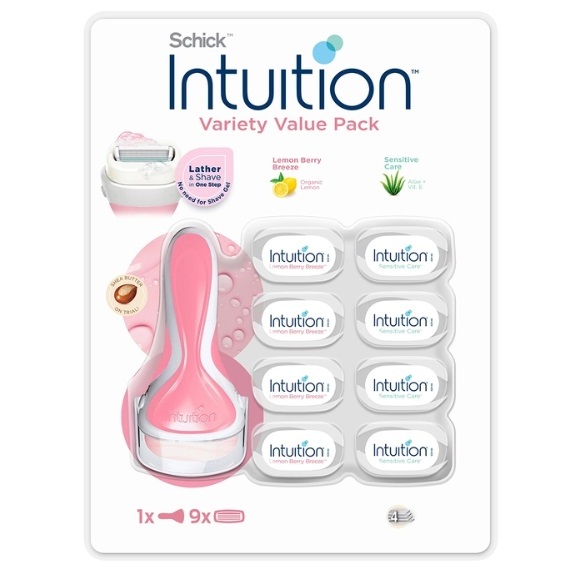 (Costco Korea) Schick Intuition Razor Set : 1 ด้าม + 9 ใบมีด