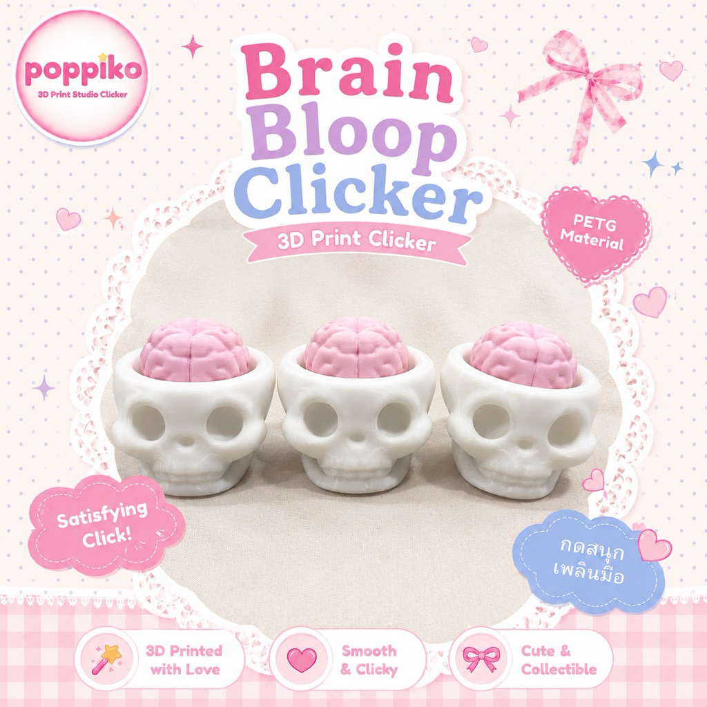 Brain Bloop Clicker | พวงกุญแจกดสนุก