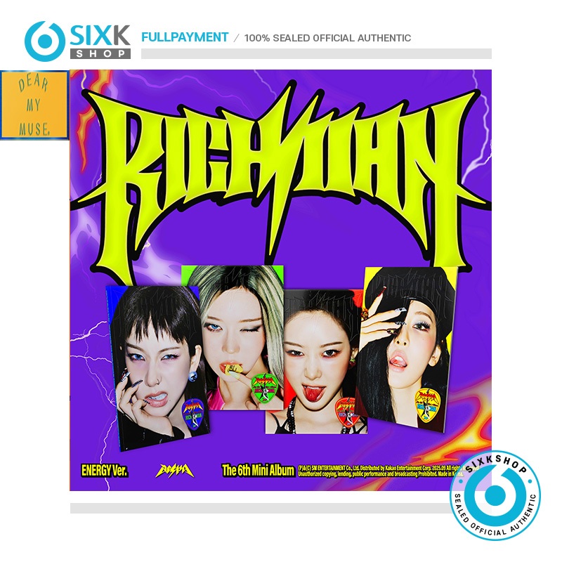 ( DEAR MY MUSE POB_Energy ver ) AESPA - 6th Mini Album [ Rich Man ]