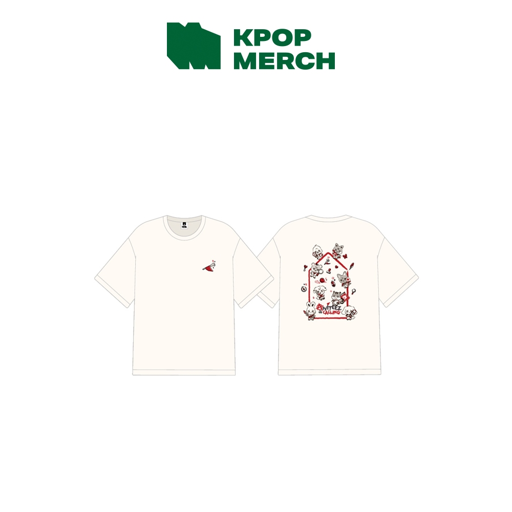 Ateez x Aniteez [ Aniteez In The Calling ] MD 11_Cream T-shirt