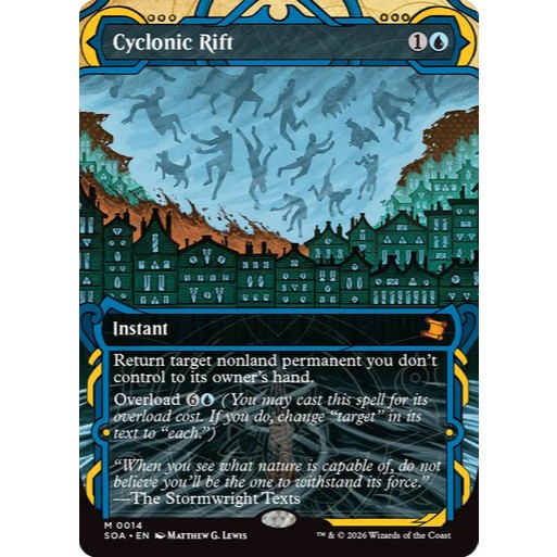 การ์ด EDH PlayTest - Cyclonic Rift (สีน้ําเงิน)
