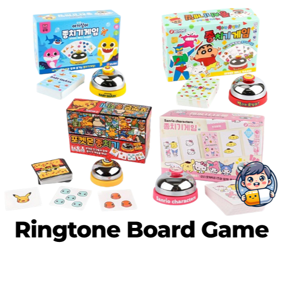 [โปเกมอน] 🇰🇷 เกมกระดานเกม Pokémon Ringtone เกาหลี (Sanrio / Baby Shark / Crayon Shin-chan)