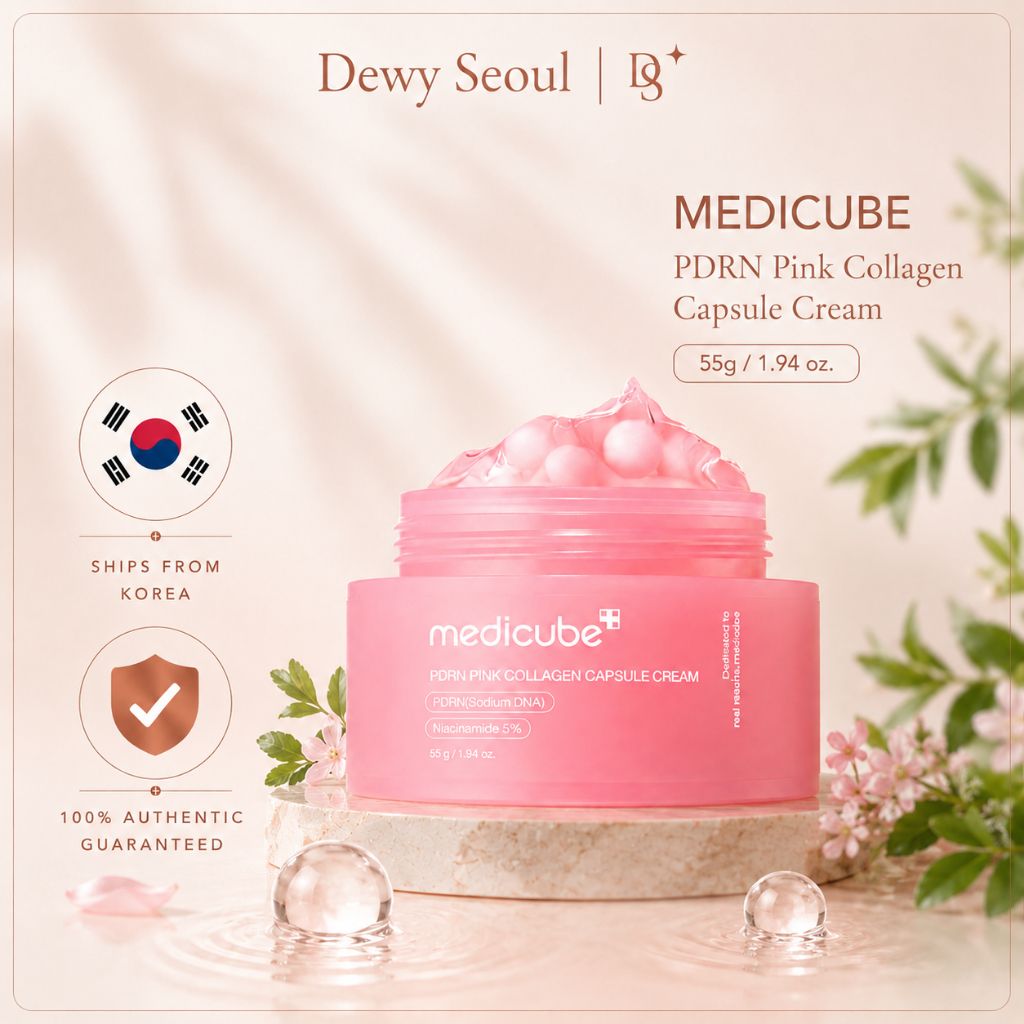 Medicube PDRN ครีมคอลลาเจนแคปซูลสีชมพู 55g