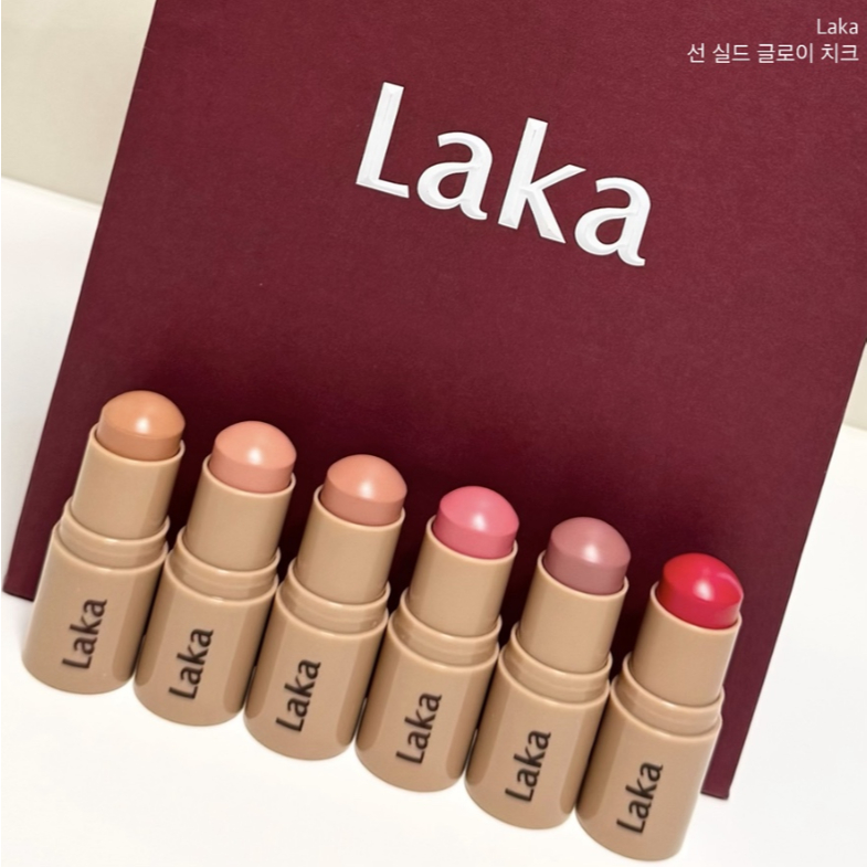 [LAKA] Sun Shield Glowy Cheek Blush SPF50 PA+++ 7g | ทินท์ ชีค บาล์ม | แต่งหน้าสวมใส่ทุกวันกันน้ําน้ําหนักเบา