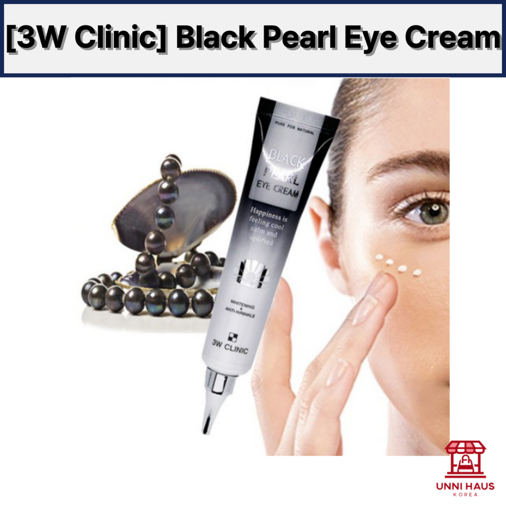 [3W Clinic] ครีมบํารุงรอบดวงตาไข่มุกดํา 40ml 🇰🇷 ครีมบํารุงรอบดวงตาสุดหรู
