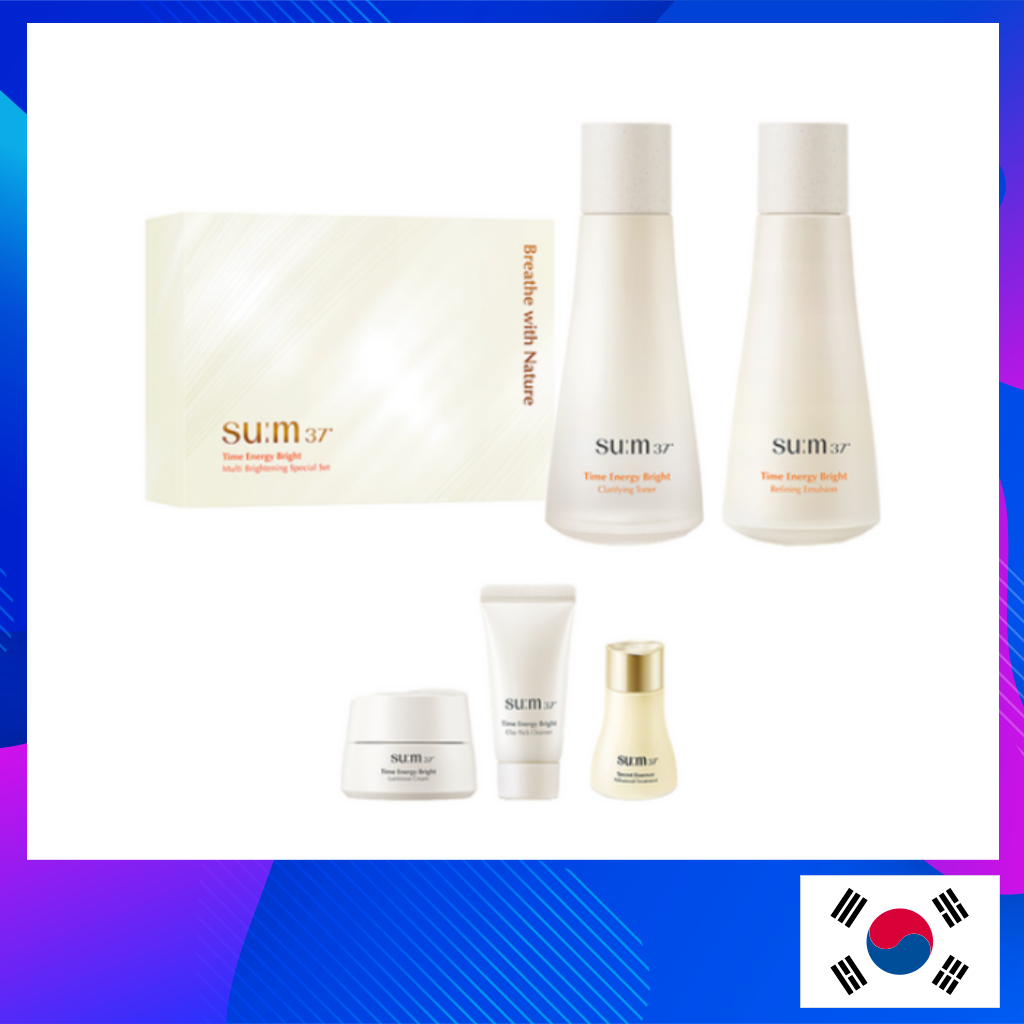 Breath 37 Degrees Time Energy Bright Multi Brightening ชุดเครื่องสําอางพื้นฐาน 1 ชุด