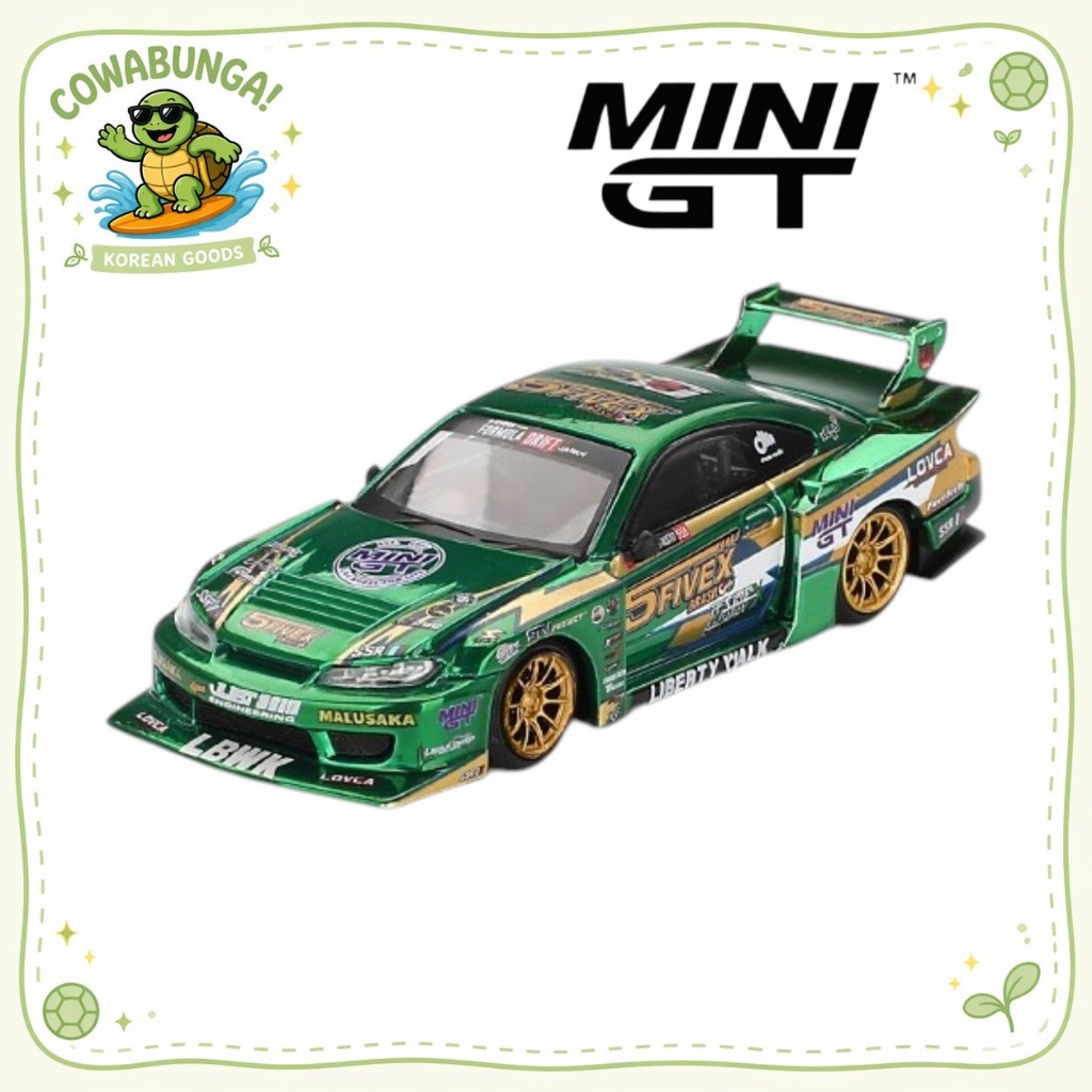 [Mini GT] 858 1:64 Nissan LB-Super Silhouette S15 Silvia LBWK 2024 Fausto Racing Die-Cast รถโมเดล