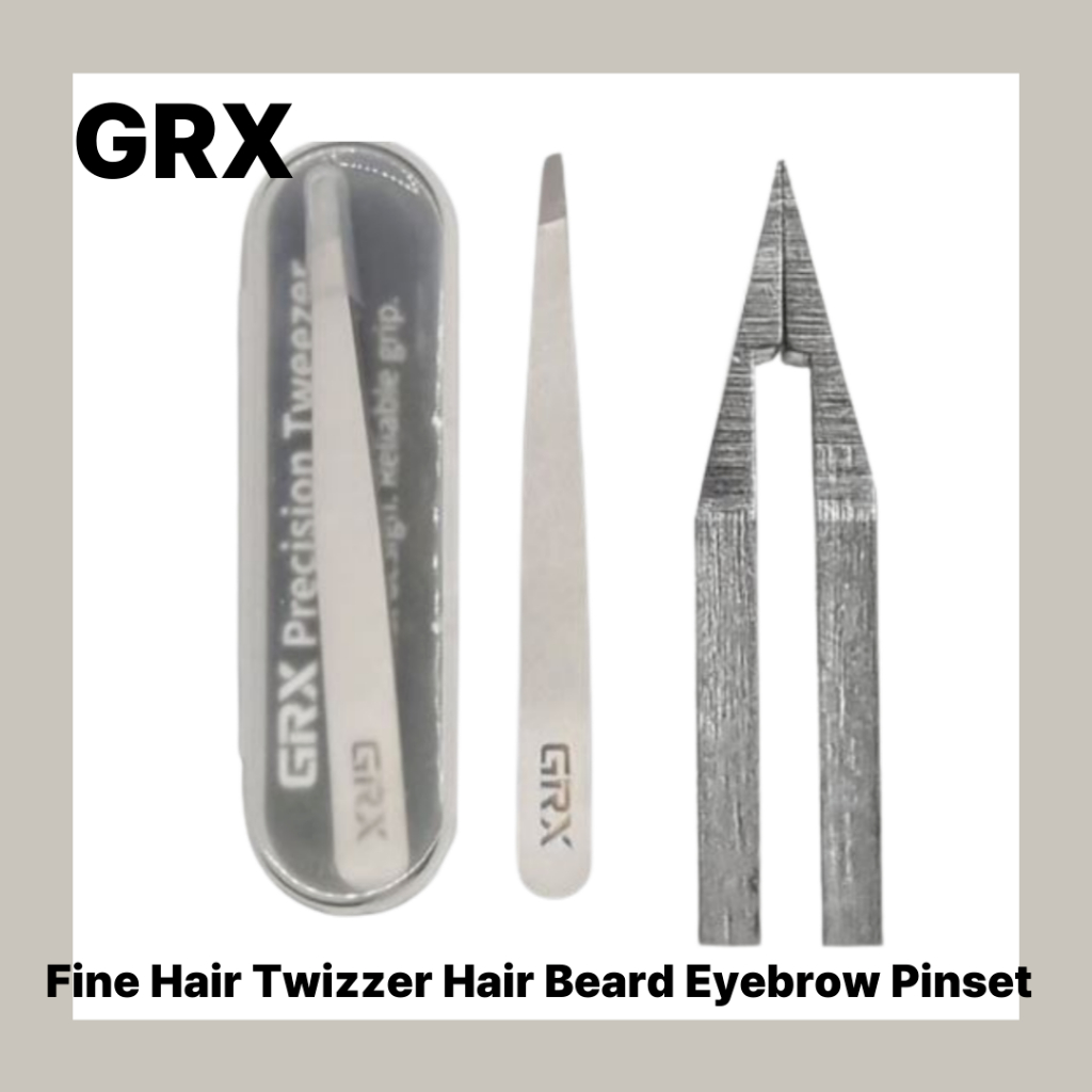 GRX Precision Tweezer – Fine Hair, Beard & Eyebrow Tweezer