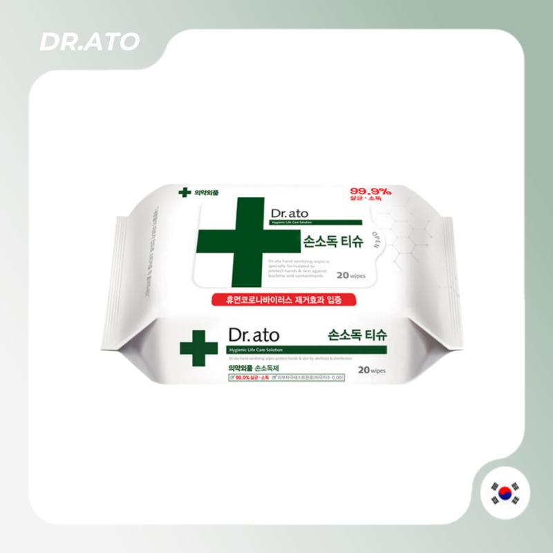 [Dr.ato] ผ้าเช็ดทําความสะอาดมือ 20
