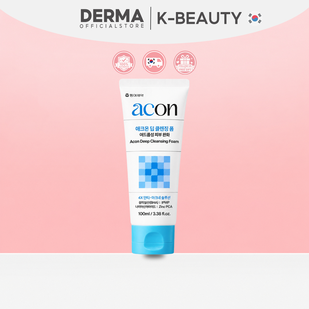 DONG-A PHARM Acon ดีพ คลีนซิ่ง โฟม 100มล
