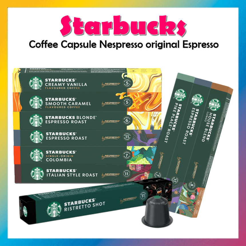 [Starbucks] Coffee Capsule Nespresso original Espresso Decaf Caramel maneo