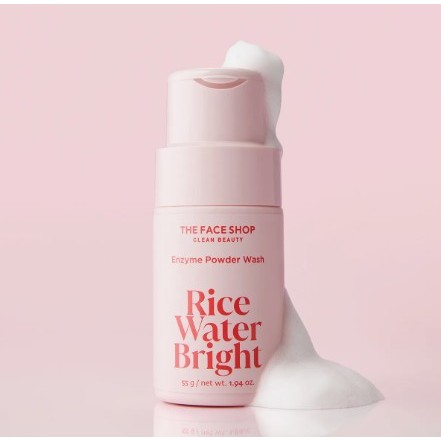 [The Face Shop] Rice Water Bright Enzyme Powder Wash 55ml | เจนเทิล เอ็กซ์โฟลิเอติ้ง พาวเดอร์ คลีนเซ