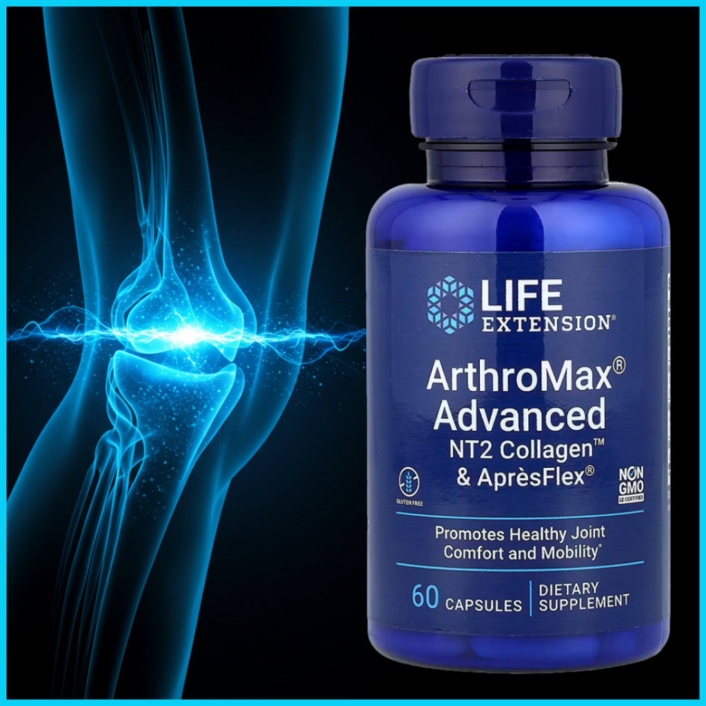 [Life Extension] ArthroMax Advanced NT2 Collagen & ApresFlex | 60 แคปซูล | จัดส่งจากกรุงเทพเกาหลี