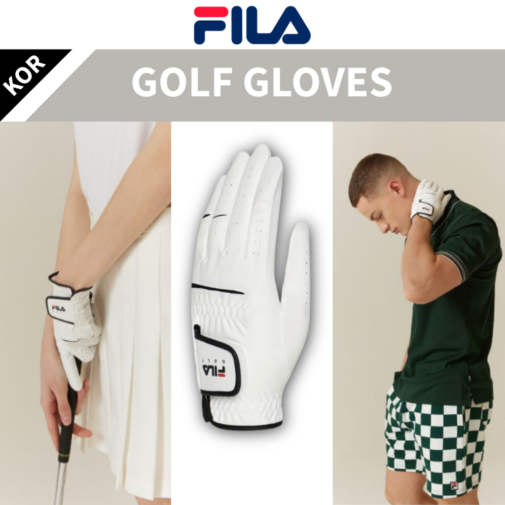 [FILA Golf] ถุงมือกอล์ฟ Easy Fit Microfiber & Natural Lambski (มือซ้าย) สําหรับผู้ชายและผู้หญิง
