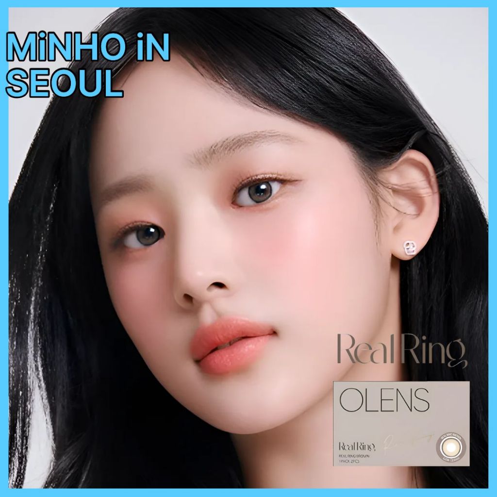 OLENS Realing Grey Month – 1 สี  | คอนแทคเลนส์สี Realing Grey 12.5 รายเดือน K-Beauty 2p 1 กล่อง