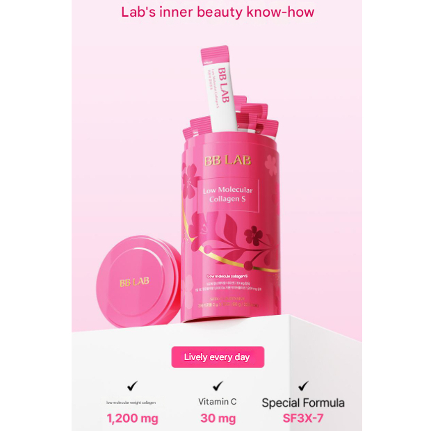 [BB LAB] BB LAB Low Molecical Collagen S 30 ซอง (อุปทาน 30 วัน) คอลลาเจนเข้มข้น Inner-Beauty