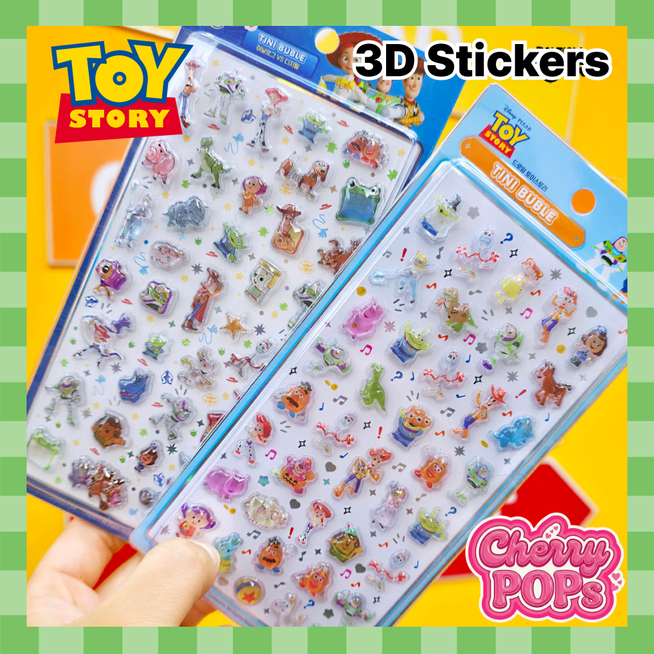 [Toy Story] สติ๊กเกอร์ 3D Candy | สติ๊กเกอร์อีพ็อกซี่คริสตัล วารสาร Planner Deco (4 ตัวเลือก) | ส่งจ