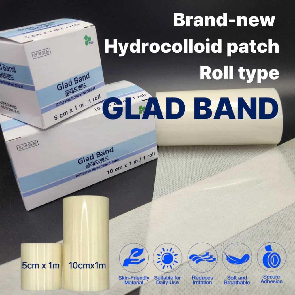 [เกาหลี]🇰🇷 Hydrocolloid Roll 1m, Wound Acne Tattoo ผ้าพันแผลไฮโดรเจล Patch, ฟรีตัดแผลสําหรับรอยขีดข่