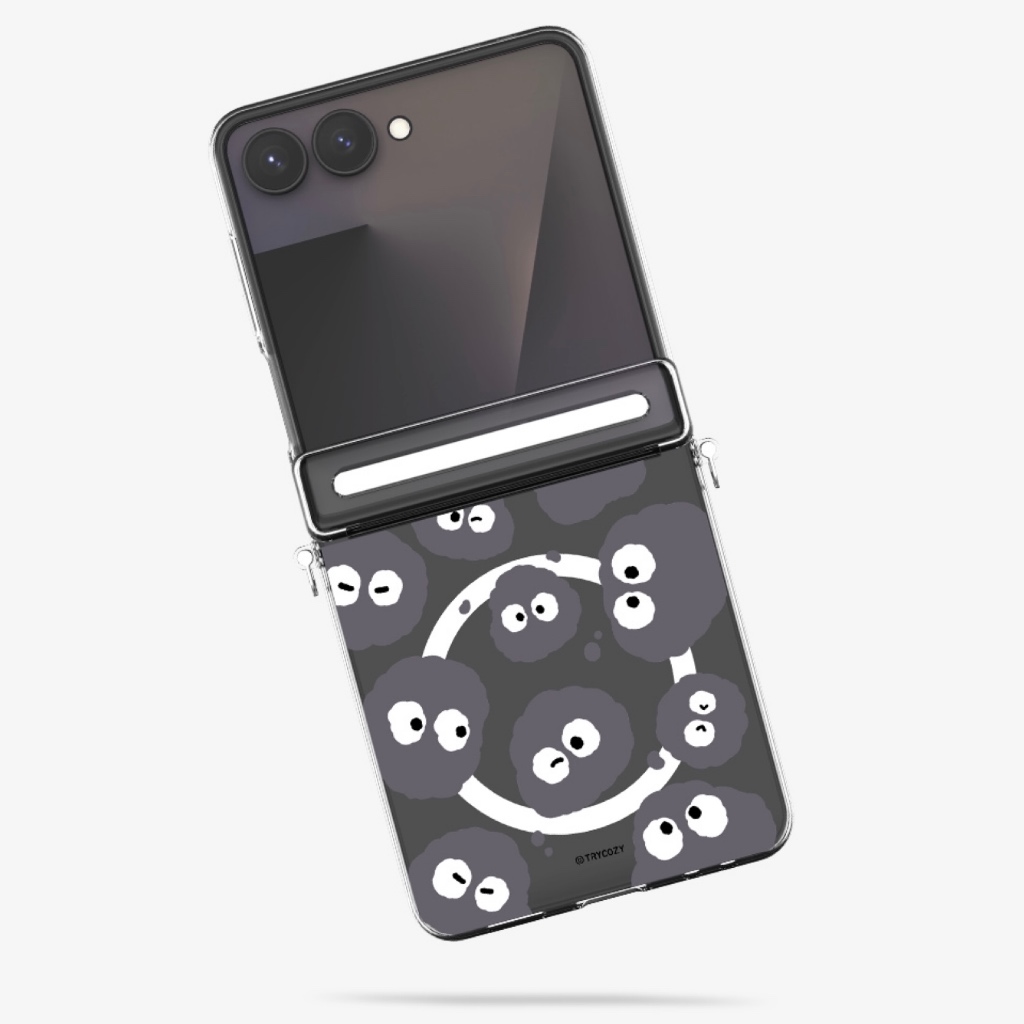 🇰🇷  เคสโทรศัพท์เกาหลี Z FLIP 7 / 6 / 5  แม่เหล็กบานพับป้องกัน Hard Slim ด้านข้างแหวนออกแบบ Galaxy Samsung - รูปที่ 6