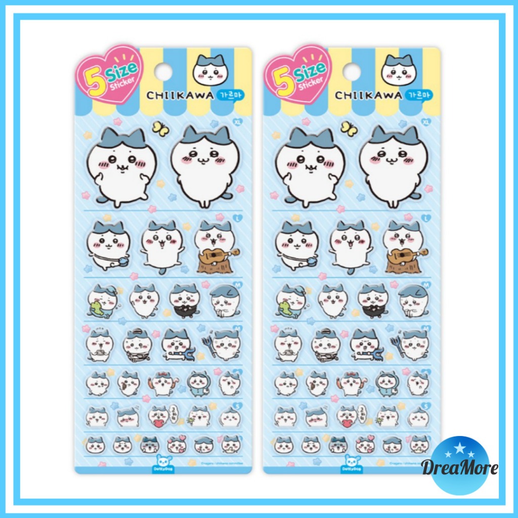 CHIIKAWA 5 Size Sticker / Diary Laptop Decorative Sticker / PVC