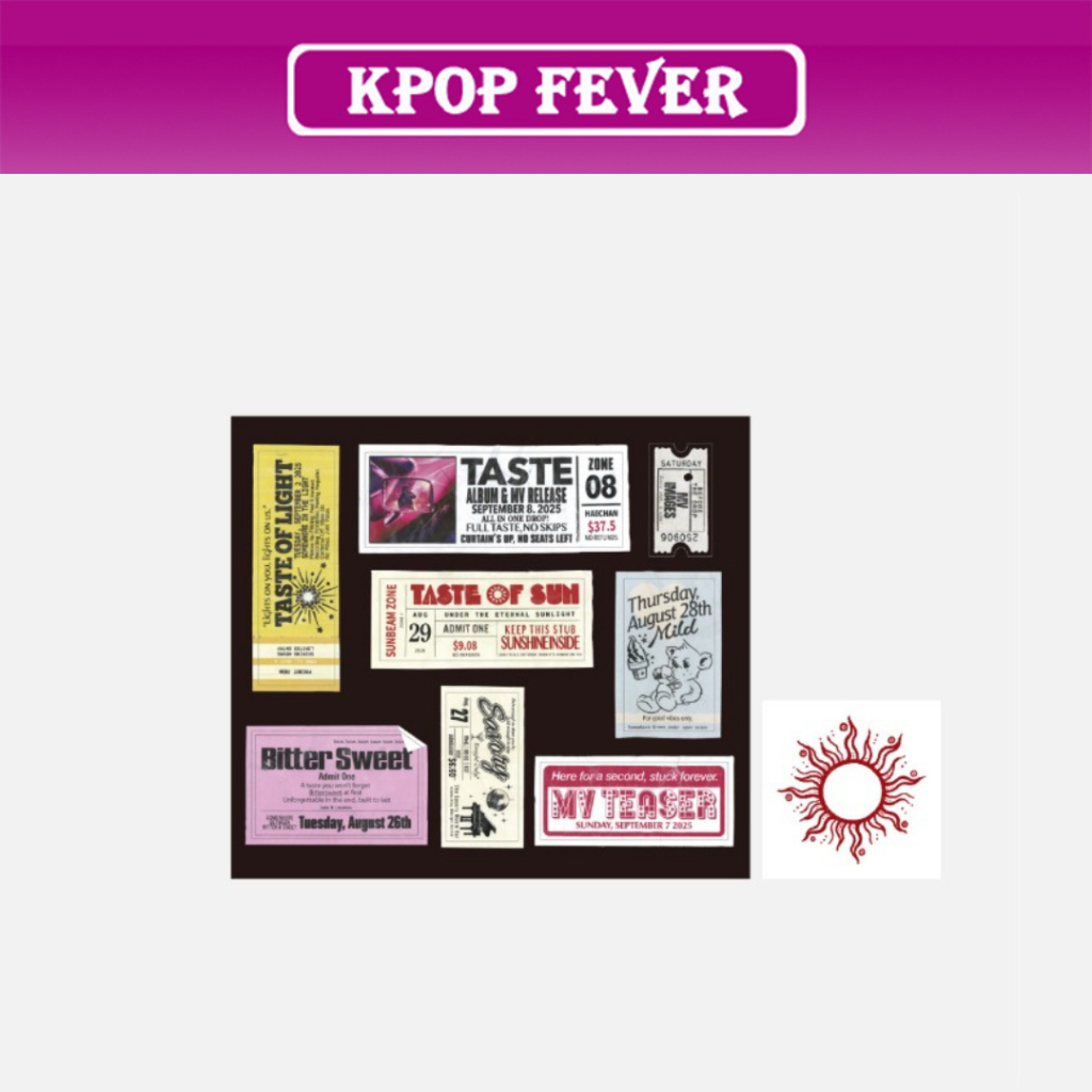 NCT HAECHAN [TASTE] Official MD / TATTOO + STICKER SET