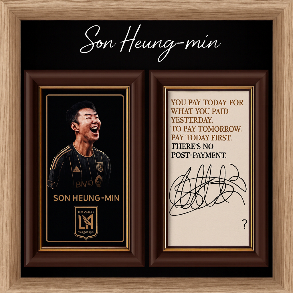 ศิลปะเฟรม Son Heung min Signature Double Frame