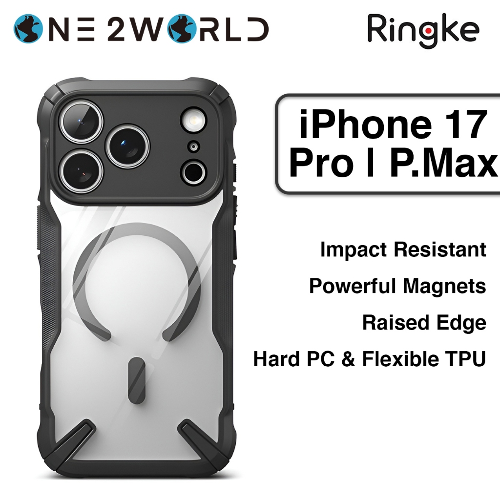 RINGKE Fusion X Mag Case สําหรับ iPhone 17 Pro 6.3 & iPhone 17 Pro Max 6.9 | กรอบ X กันกระแทกป้องกัน