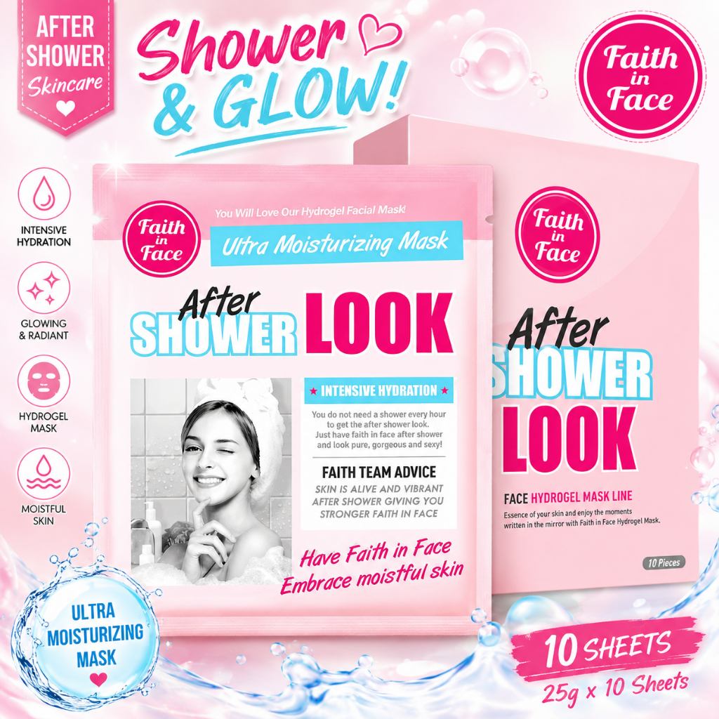 [FAITH IN FACE] After Shower Look Hydrogel Mask 25g x 10 แผ่น / K-BEAUTY