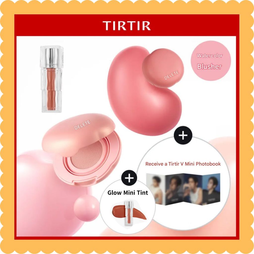 [TIRRTIR] Airy Bloom Mesh Cushion Blush + V photo + MINI TINT (#04 FIG PEACH)