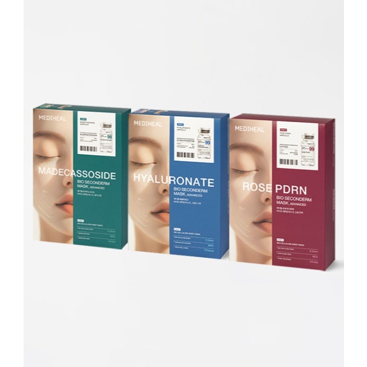 【MEDIHEAL】BIO SECONDA MASK 10 แผ่น – COOLING | ความชุ่มชื้น | ยก (3 ประเภท)
