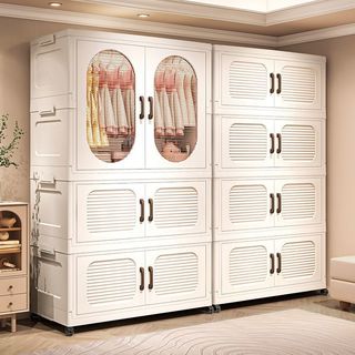 Next Day Delivery | Box Pro | 60/65/70/75/83cm Foldable Wardrobe Cabinet Drawer Kids Closet Clothes Organizer Rack