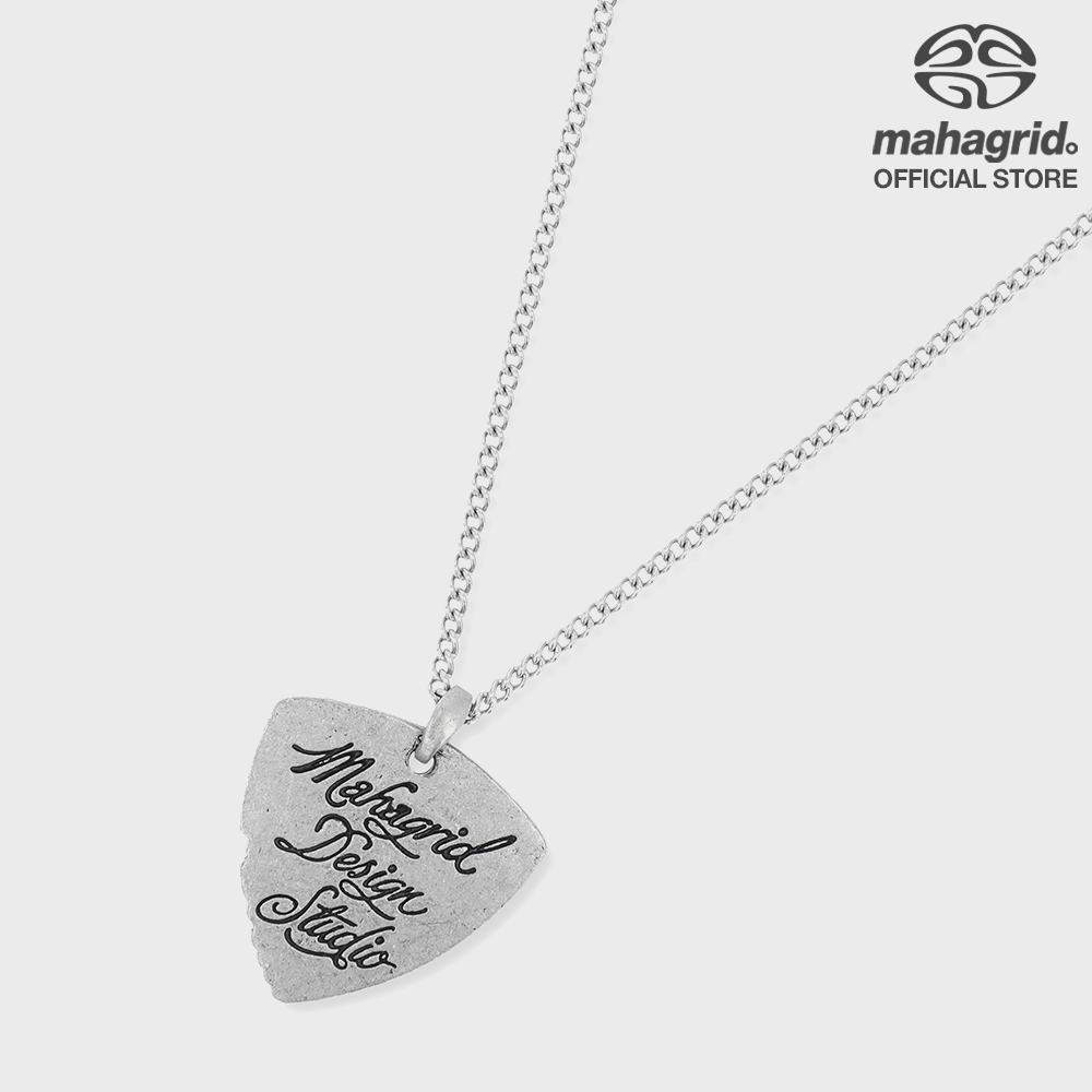 [MAHAGRID] INK LOGO GUITAR PICK NECKLACE_สไตล์เกาหลี