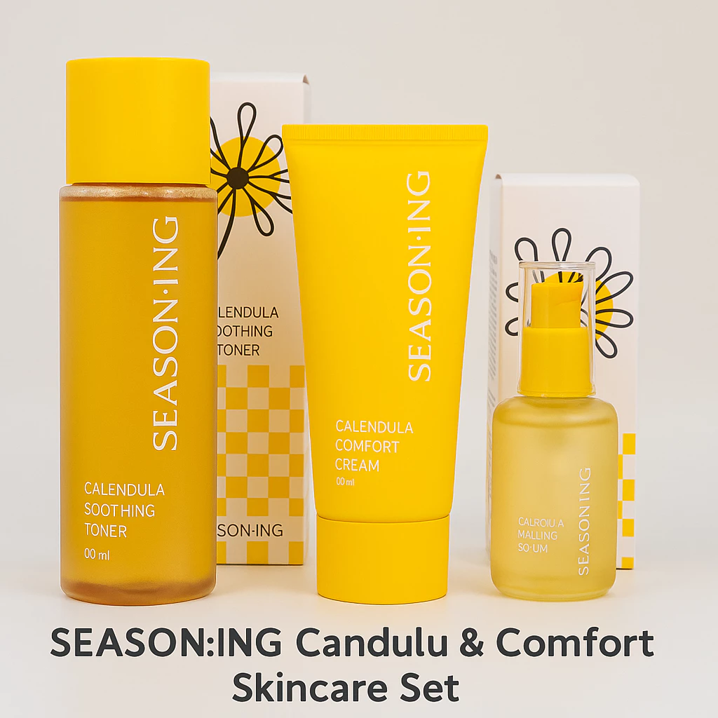 Calendula Skincare Set Toner Serum Cream thumbnail 4
